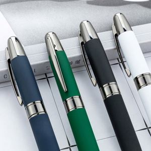 1.0Mm Multi-Color Metal Custom Logo Office Stationery Student Writing Hotel Conference Promotional Business Ballpoint <b>Pens</b> - Product Image 2