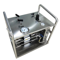 USUN-sistema de bomba de presión hidráulica, modelo: WS-AT64, 300-500 Bar, personalizado, accionada por aire
