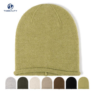 Gorro <span class=keywords><strong>de</strong></span> invierno liso a la moda 100% <span class=keywords><strong>gorros</strong></span> <span class=keywords><strong>de</strong></span> punto <span class=keywords><strong>de</strong></span> <span class=keywords><strong>lana</strong></span> con bordado personalizado para adultos - Product Image 2