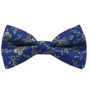 RunLin Casual Formal Satin Ribbon Grosgrain Business Daily Yarn Dyed Woven Modern Floral Bow Ties