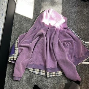 เสื้อฮู้ดซิป 2 ชิ้น ผ้าฟลานเนล พิมพ์ลายดิจิตอล ปักลาย 3 มิติ ทรงโอเวอร์ไซส์ ผ้าฝ้ายหนานุ่ม ซักย้อมสีแบบแอซิดวอช สำหรับผู้ชาย ฤดูหนาว - Product Image 5