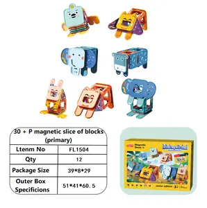 Magnetdesigner Bausatz Modell- und Bauspielzeug Kunststoff magnetische Blöcke pädagogisches Spielzeug für Kind Geschenk