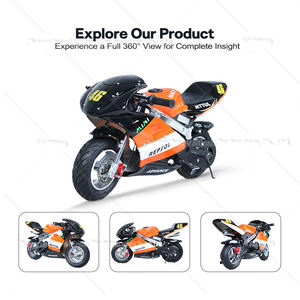 Mélange d'<span class=keywords><strong>essence</strong></span> et d'huile de haute qualité 49cc deux temps 25:1 pour moto de vélo de poche d'enfants Mini - Product Image 4