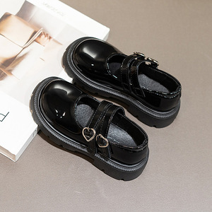 Chaussures pour enfants en cuir PU, nouvelle collection printemps-automne, style princesse, mocassins pour filles, vente en gros - Product Image 2