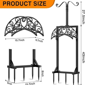 Soporte para manguera de jardín, modelo para exteriores, soporte independiente para manguera de alta resistencia mejorado, organizador y almacenador de mangueras para patio. - Product Image 2