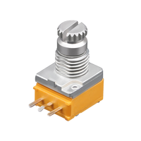 Arbre rond de haute qualité B10K A10K B20K B50K B100K alpes RK097 RV097 9MM potentiomètre rotatif Center Click SOUNDWELL usine