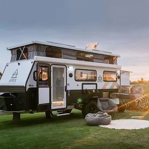 MJC desain baru Motorhome Mobile House perjalanan berkemah Camper Trailer Rv Motorhomes mewah Caravan