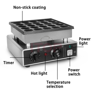 Machine à Muffins électrique commerciale en acier inoxydable, 25 trous, <span class=keywords><strong>Mini</strong></span> crêpières - Product Image 4