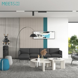 Commercial Modern L-Shape Fabric Reception <b>Sofa</b> Couch Set Metal Base for Home <b>Office</b> Apartment Living Room Featuring <b>Sofa</b> Bed - Product Image 2