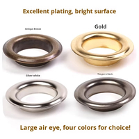 Grands œillets métalliques ronds pour rideaux, diamètre intérieur 40 mm, œillets en fer pour tentes, bâches, draperies