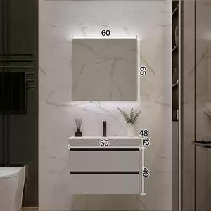 อ่างล้างหน้าปากใหญ่อ่างล้างหน้าแบบรวมน้ำหนักเบาหรูหราชุดตู้ห้องน้ำห้องน้ำ - Product Image 5