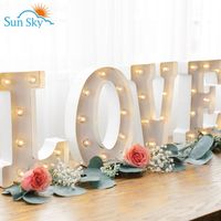 Usine grand chapiteau LED personnalisé lettres alphabet lumineux signes lumière lettres personnalisées pour les décorations de fête d'anniversaire