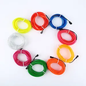 high brightness 2.3mm sewable el wire flexible neon wire