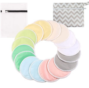 แผ่นซับน้ำนมแบบนำกลับมาใช้ใหม่ได้,แผ่นให้นมบุตรซับน้ำได้ดีมากทำจากไม้ไผ่ออร์แกนิกกันรั่ว - Product Image 4