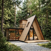 Cabane de tourisme Eco Nordic Pine Valley S580, maison en forme de A, villa et hôtel, structure en acier, maison préfabriquée miniature
