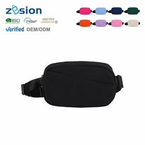 <span class=keywords><strong>Sac</strong></span> <span class=keywords><strong>banane</strong></span> personnalisé en nylon froissé, avec logo sur mesure, vente en gros, fabricant OEM, imperméable - Product Image 1