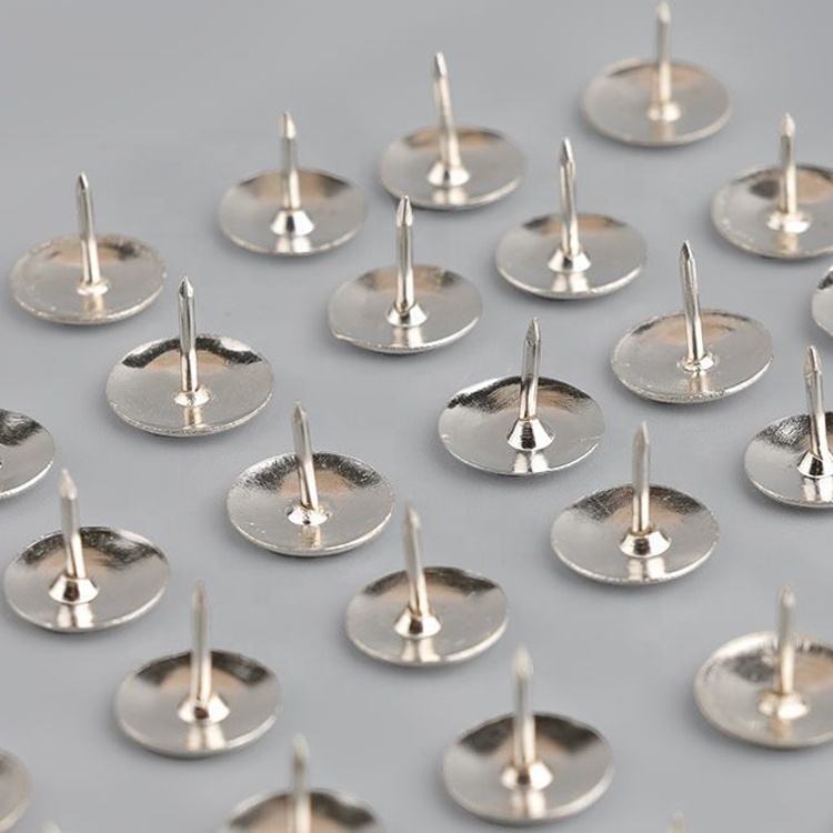 100 Puntine Decorative Rotonde - Teste In Plastica, Punte In Acciaio, Multicolore - Foto 2