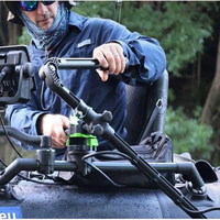 Support rotatif à 360 degrés pour sondeur de pêche, compatible avec plusieurs systèmes de sonar en direct, pour kayak et bateau
