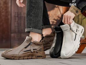 <span class=keywords><strong>2025</strong></span> người đàn ông của thể thao giản dị chống trượt mặc kháng ngắn khởi động thoải mái mềm đế yếm Giày - Product Image 1