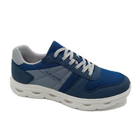 Chaussures de course pour hommes en denim léger avec doublure en mesh, grande taille, amorties, tendance mode, style urbain