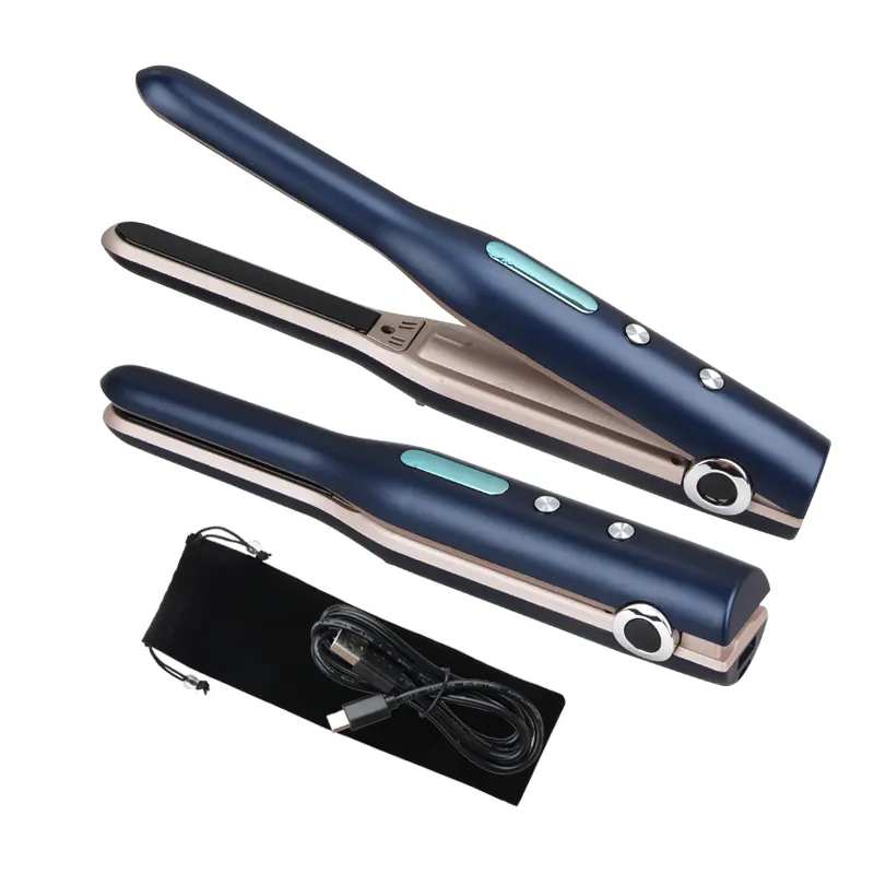 Plancha डे Cabelo Profissional यूएसबी ताररहित मिनी बाल लोहे वायरलेस पेंसिल फ्लैट लोहे बाल Straightener