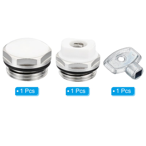 Válvula de purga de aire tipo macho de latón para radiadores, tapón de cierre y juego de llaves de ventilación para radiadores de aluminio - Product Image 5