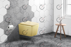 WC mural carré de couleur, vente en gros Chine, pour salle de bain - Product Image 4