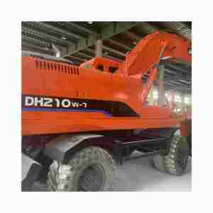 Doosan รถขุดมือสอง21TON DH210W-7มีล้อขนาดใหญ่พร้อม EPA และ CE ผลิตในเกาหลีใช้เวลาทำงานต่ำมาก - Product Image 1