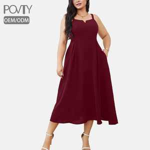 navy blue dress for baby girl Plus Size Half Sleeve A-Line Midi Wedding Guest Dress for Elegant Occasions main image 1