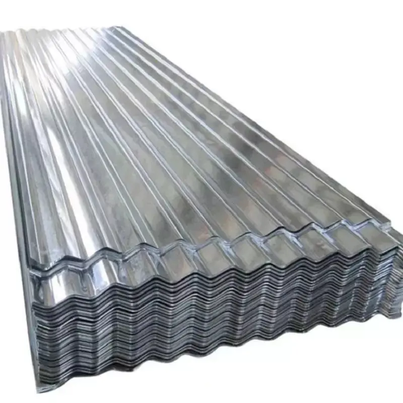 Lámina de techo de excelente calidad, Material de construcción, placa de acero de metal corrugado galvanizado con revestimiento de zinc