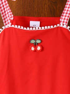 Conjunto de Verano para Niñas, Falda con Tirantes y Lazo, Traje de Dos Piezas Nuevo para Niñas Pequeñas y Medianas - Product Image 3