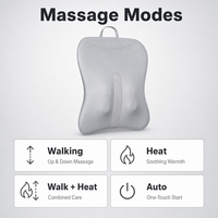 Premium Kabelloses Aufladbares Shiatsu-Massagekissen mit Wärmefunktion für Fahrersitze zur Linderung von Rückenschmerzen