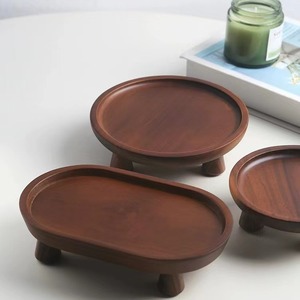 Acacia Wood <b>Tray</b> Irregular Shape Handmade Serving <b>Tray</b> For Food And <b>Tea</b> Home Use - Product Image 4