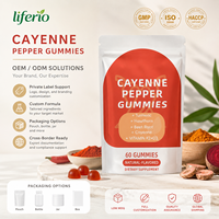 Gummies à l'extrait de piment et d'herbes Liferio - Soutien digestif - Formule végétalienne et naturelle