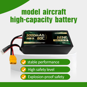 80C High Discharge UAV <strong>Lipo</strong> <strong>Battery</strong> 22.2V <strong>5000mAh</strong> for FPV Racing Cinematography Heavy Lift Drones - Product Image 2