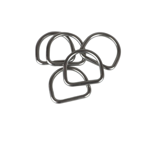 Herrajes de Anillo en D de Acero Inoxidable para Cuero y Cintas - Product Image 1