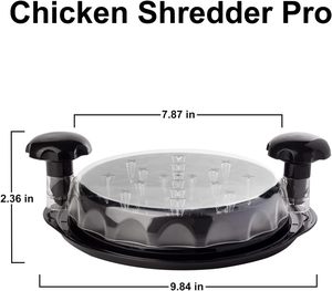 Desmenuzador de Pollo Novedoso, Herramienta para Desmenuzar Pechuga de Pollo Grande con Mango Ergonómico Giratorio - Product Image 2