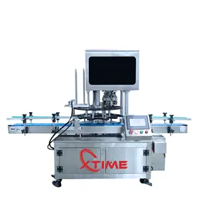 Small size fully automatic tin can sealing machine paper can seaming machinery plastic can sealer aluminum canning equipment