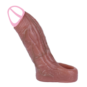 Funda de pene realista de 16cm, alargamiento de pene <span class=keywords><strong>grande</strong></span> para hombre, Juguetes sexuales para retrasar la eyaculación, extensor de pene, <span class=keywords><strong>condones</strong></span> para hombres - Product Image 3