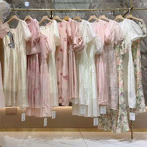 Liquidación Final: Vestidos de Diseñador de Alta Gama para Mujer, Ropa de Guangzhou Thirteen Lines, Descuento por Exceso de Inventario, Vestidos <span class=keywords><strong>Midi</strong></span> Lisos Teñidos - Product Image 5