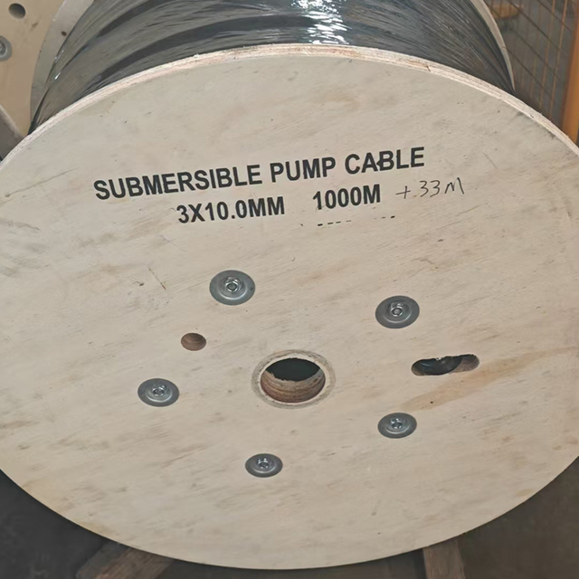 2.5MM2 3mm2 6mm2 10mm2 3 4 Core Flat Submersible Pump Cable Rubber Insulated Water Resistant Flexible Cable