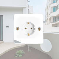 VBQN, estándar europeo de la UE, PC, 220V, 10A, panel de placa Tipo 86 146, interruptores de luz de pared de varios colores y toma de corriente integrada con incrustaciones