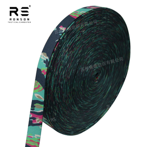 전술 가방 및 배낭 용 25mm 슬링 위장 인쇄 웨빙 MAIMI 호랑이 스트라이프 폴리에스터 웨빙 테이프 - Product Image 5