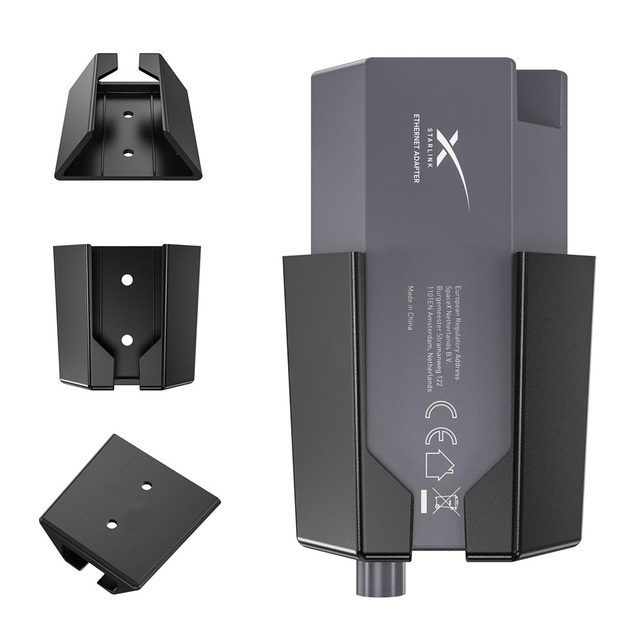 StarLink Ethernet Adapter Mount Star Link Internet Kit Satellite Brackets Stability ABS Mounting Kit for Starlink