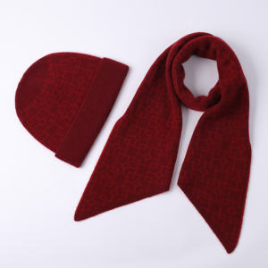 <span class=keywords><strong>Ensemble</strong></span> <span class=keywords><strong>écharpe</strong></span> et <span class=keywords><strong>bonnet</strong></span> en laine et <span class=keywords><strong>cachemire</strong></span> de haute qualité, idéal pour se tenir au chaud en hiver - Product Image 3