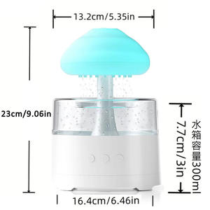 Difusor de Aromaterapia con Efecto de Lluvia, Humidificador con Música, Altavoz Bluetooth, Máquina de Aromaterapia con Gotas de Lluvia, Lámpara de Humidificación por Atomización Ultrasónica - Product Image 3