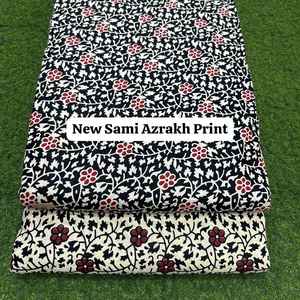 Tissu en coton imprimé de style traditionnel, tissu en coton doux et aéré pour la confection de robes Kurti, artisanat de couture et décoration intérieure - Product Image 3