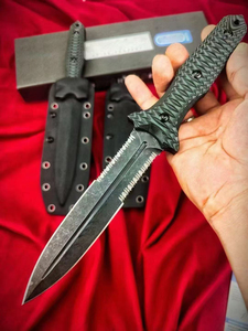 มีด BM Tyrant DIY รุ่นสำหรับใช้งานกลางแจ้ง ใบมีดแบบ Fixed Blade ด้ามจับ G10 ปลายแหลม ใบมีดสองคม ทำจากเหล็กสแตนเลส ปรับแต่งได้ตามต้องการ รับผลิตแบบ OEM สำหรับการตั้งแคมป์ - Product Image 2