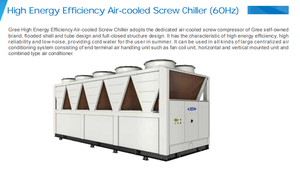 مبرد هواء صناعي من GREE بتبريد هوائي، كفاءة EER ≥ 3.69، نظام تبريد مياه HVAC مزدوج الدوائر بضاغطين شديد التحمل - Product Image 3