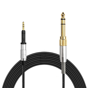 Cable de PVC de Repuesto para Auriculares <span class=keywords><strong>Audio</strong></span>-<span class=keywords><strong>Technica</strong></span> <span class=keywords><strong>ATH</strong></span>-M50X/<span class=keywords><strong>M40X</strong></span>/M70x HD6DJ HD8 HD7 HD598, 2.5mm 3.5mm 6.35mm AUX, Estéreo, 2m - Product Image 3